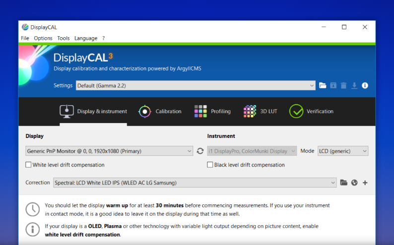 DisplayCALトップページ